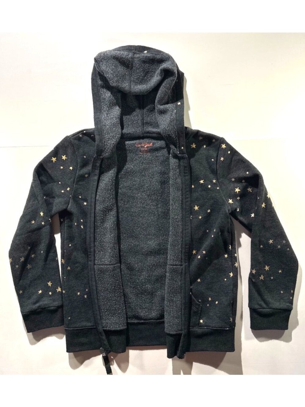 Cat & Jack Girls Star Print Zip-Up Hoodie - Picture 3 of 12